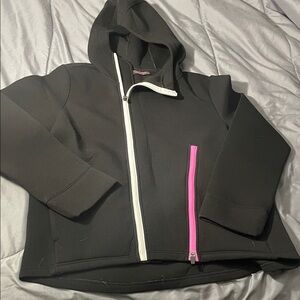 Betsey Johnson Preformance zip up with accents